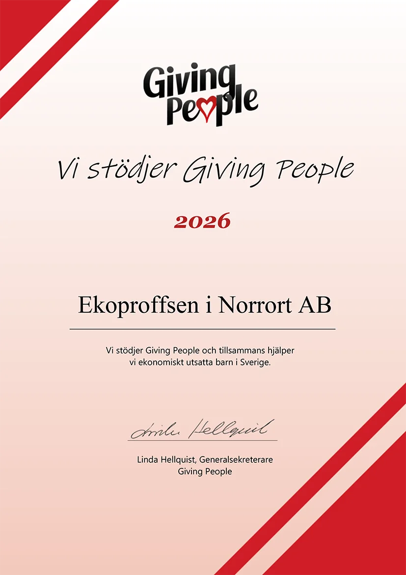 Ekoproffsen Stockholm Diplom Giving People